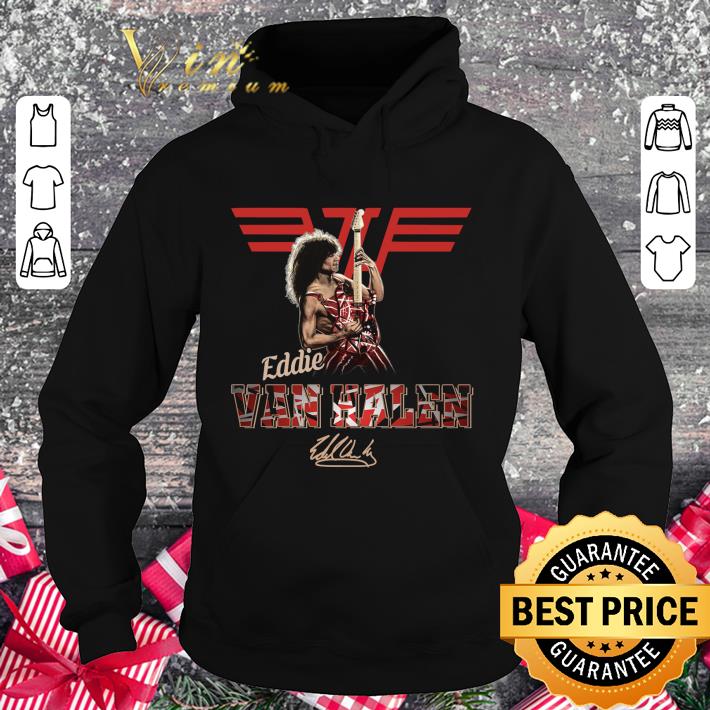 Hot Logo Eddie Van Halen play guitarist signature shirt