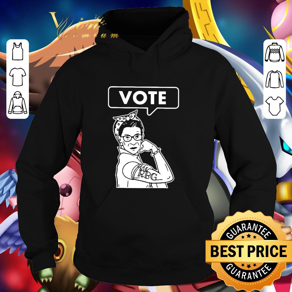 Awesome Rosie the Riveter Vote Ruth Bader Ginsburg shirt 1 Awesome Rosie the Riveter Vote Ruth Bader Ginsburg shirt