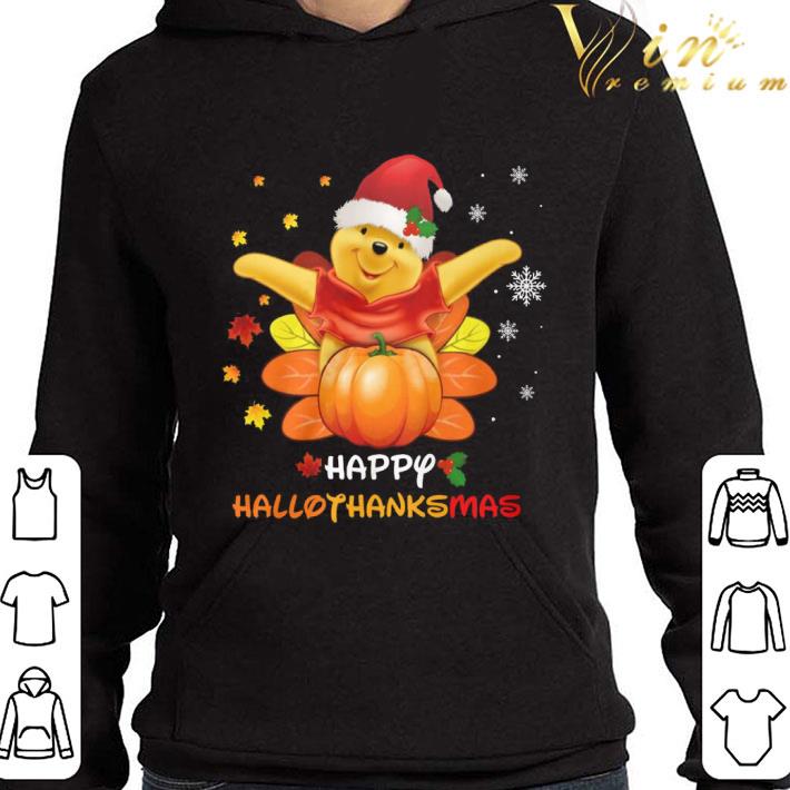 Turkey Santa Pooh Happy Hallothanksmas shirt