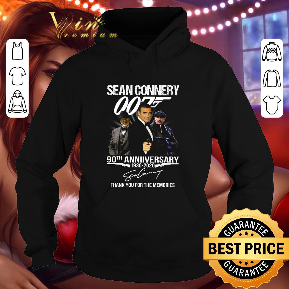 Funny RIP Sean Connery James Bond 007 90th anniversary 1930-2020 shirt