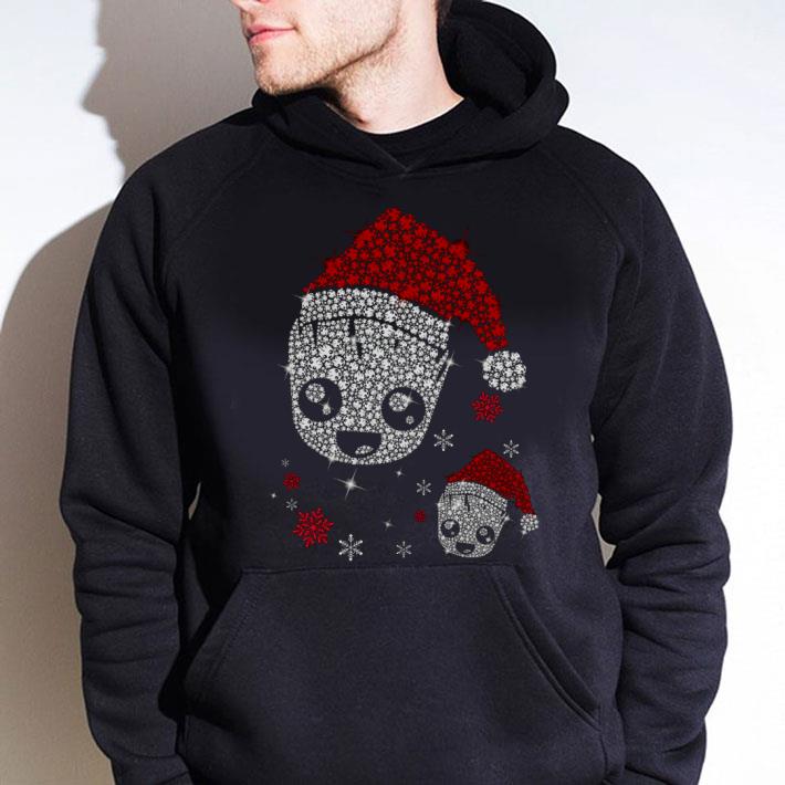 Funny Glitter Santa Baby Groot Christmas shirt