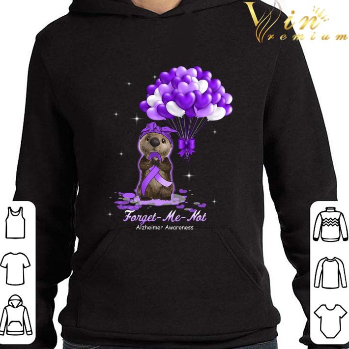 Otter Forget Me Not Alzheimer Awareness shirt