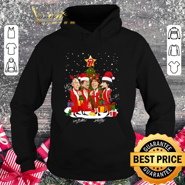 Funny Christmas The Rolling Stones Band Member Signatures shirt