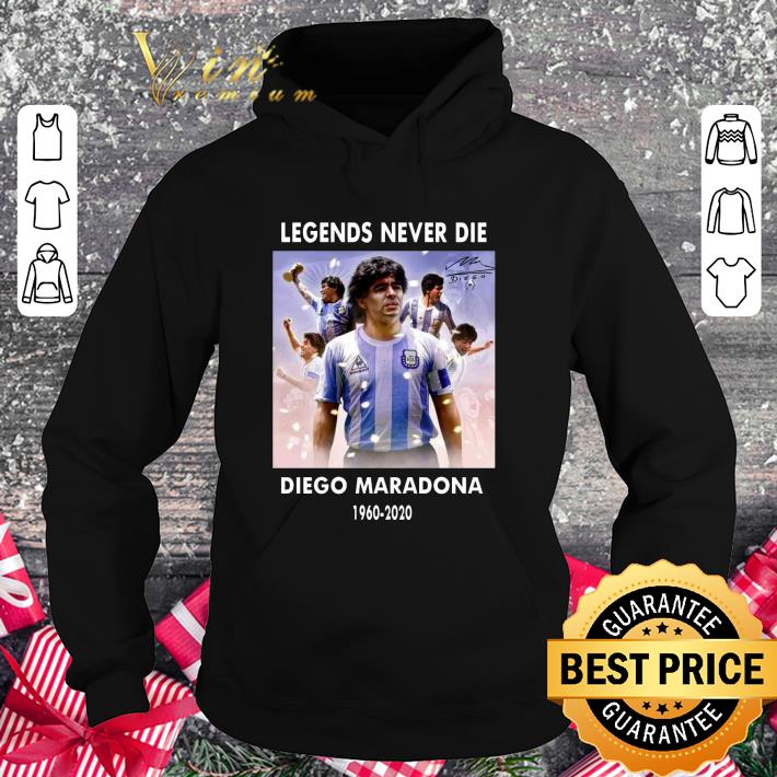 Official Diego Maradona 1960-2020 Argentina Legend Never Die Rest In Peace shirt