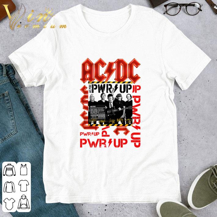 ACDC Power Up signatures shirt 1