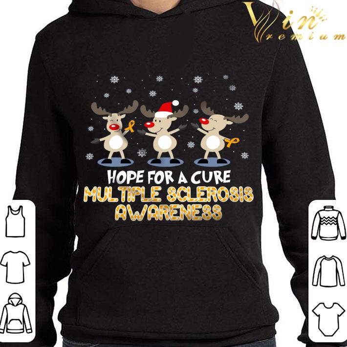 Reindeer Hope For A Cure Multiple Sclerosis Awareness Christmas shirt 1 Reindeer Hope For A Cure Multiple Sclerosis Awareness Christmas shirt
