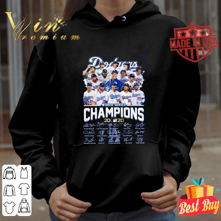 Premium Coach and Team LA Dodgers World Series Champions 2020 signatures shirt