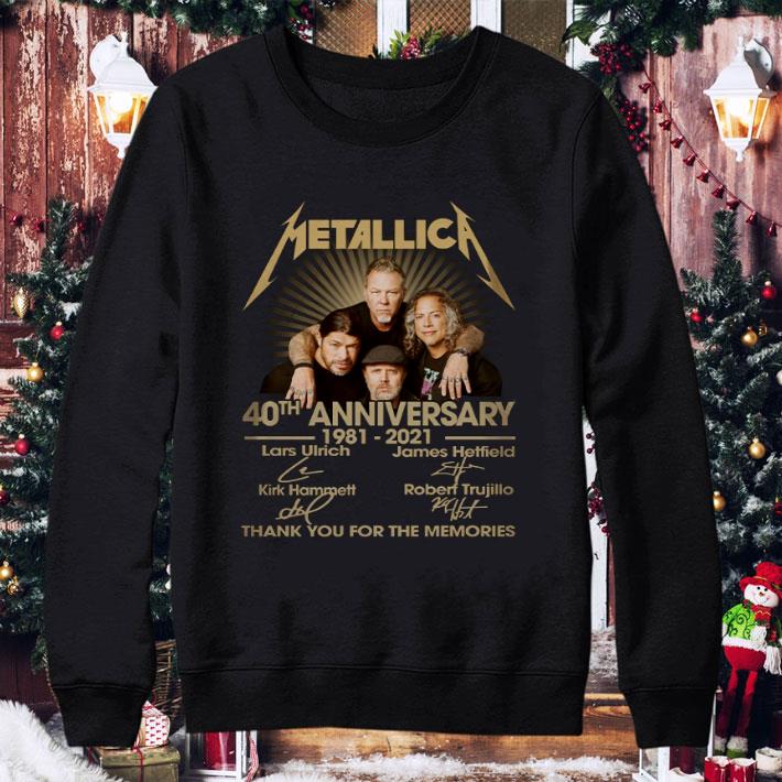 Funny Band Metallic Member 40th Anniversary 1981-2021 signatures shirt