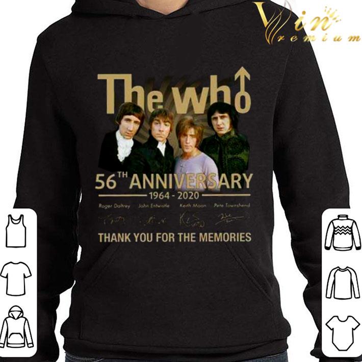 Thank You The Who Band 56th Anniversary 1964-2020 Members Signed shirt