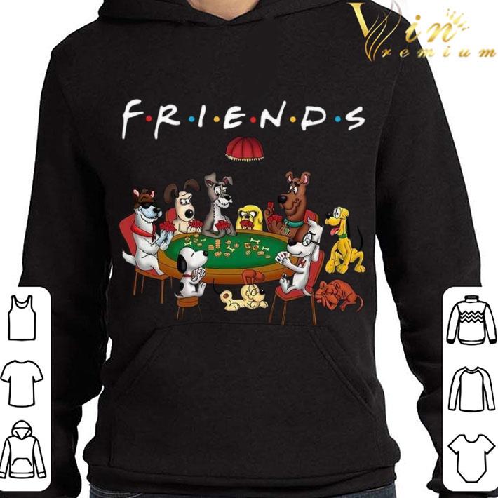 Friends TV Show and Dogs Snoopy Scooby Doo Pluto shirt