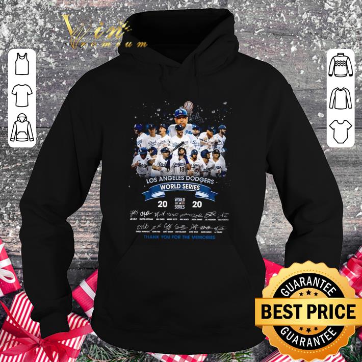 Premium Team LA Dodgers 2020 World Series Champions Signatures shirt