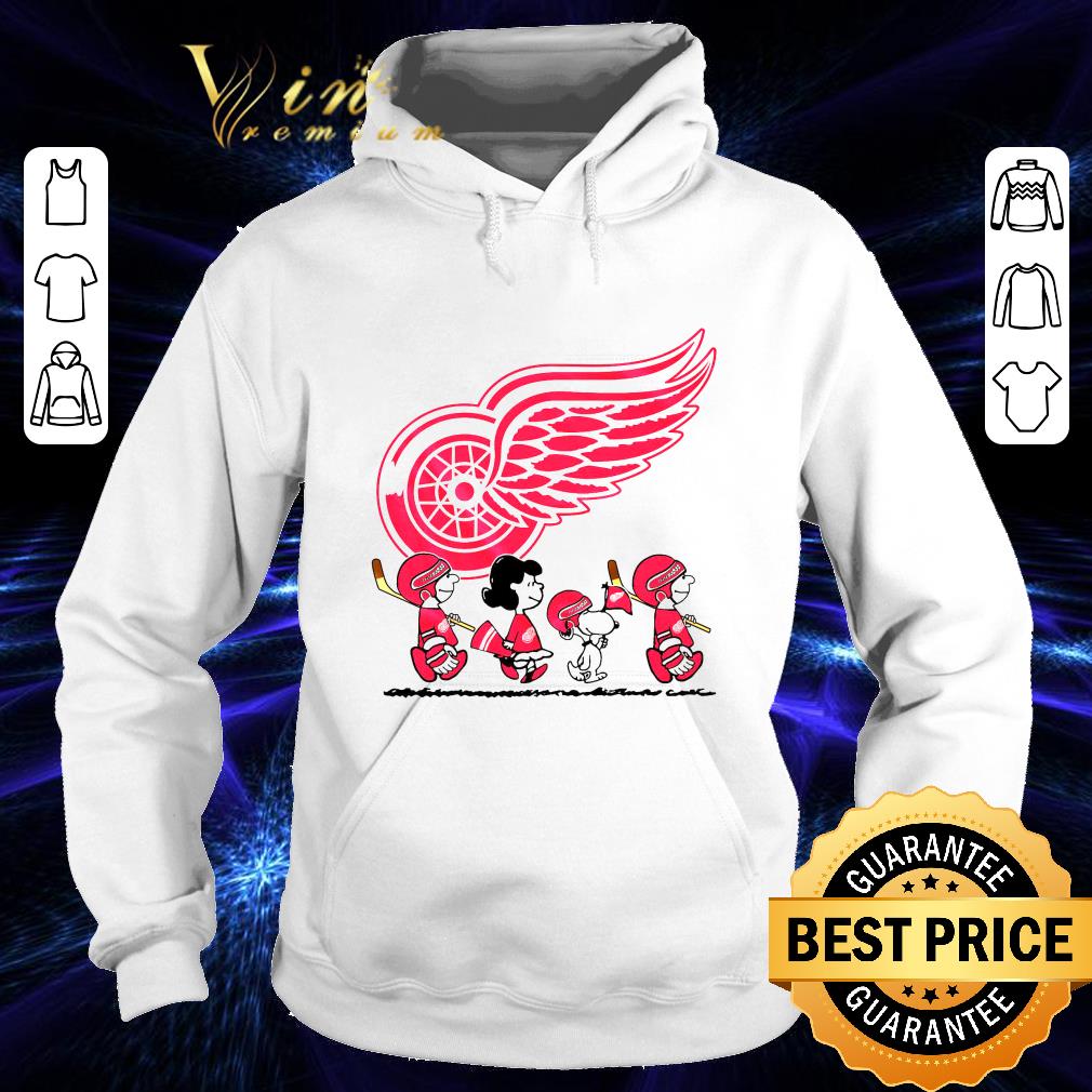 Funny Peanuts Characters Snoopy Charlie Brown Detroit Red Wings shirt 1 Funny Peanuts Characters Snoopy Charlie Brown Detroit Red Wings shirt