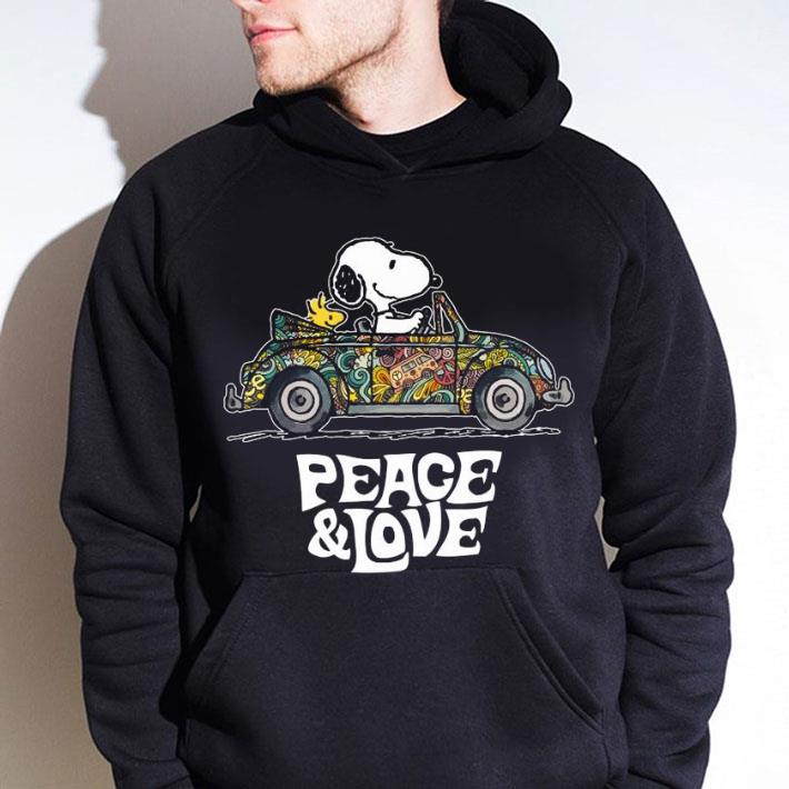 Official Peace And Love Hippie Style Woodstock And Snoopy shirt 1 Official Peace And Love Hippie Style Woodstock And Snoopy shirt