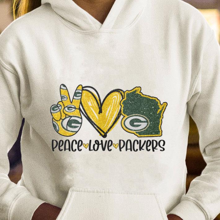 Funny Peace Love Wisconsin Green Bay Packers shirt