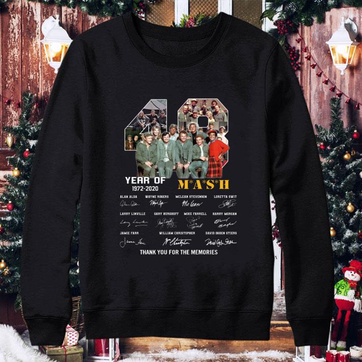 Funny Signatures 48 years of MASH 1972-2020 thank you for the memories shirt 1 Funny Signatures 48 years of MASH 1972-2020 thank you for the memories shirt