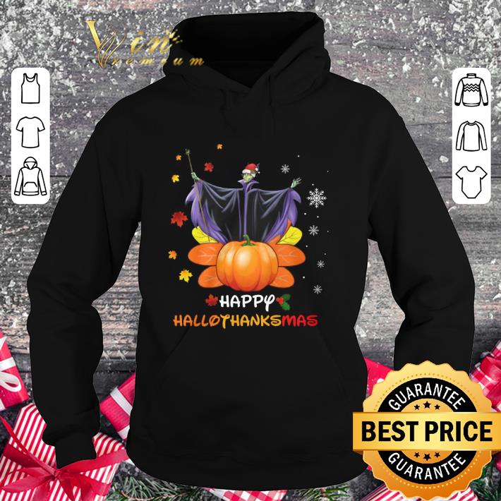 Funny Santa Maleficent Happy Hallothanksmas shirt