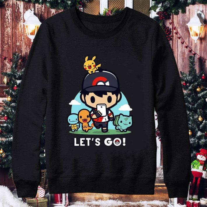 Funny Lets Go Chibi Starter Pokemon shirt 1 Funny Lets Go Chibi Starter Pokemon shirt