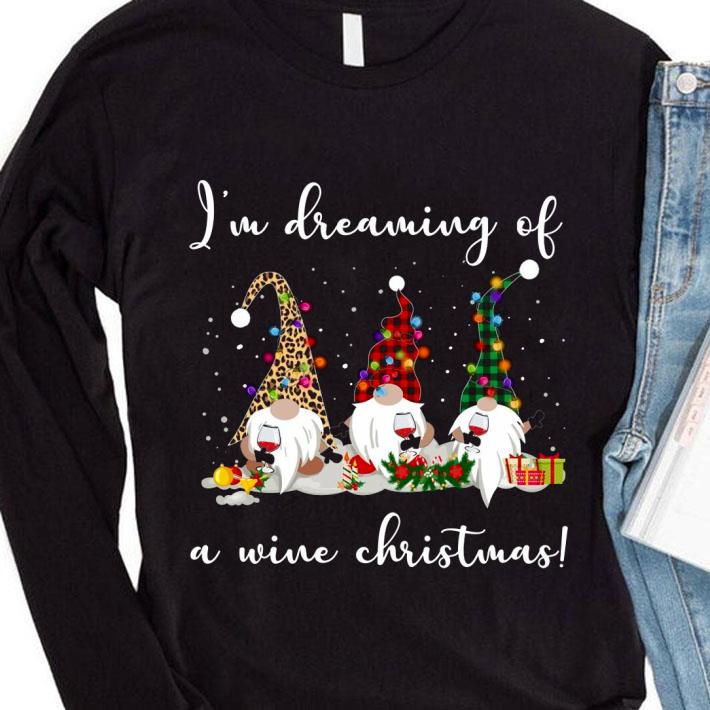 Original Gnomes I'm Dreaming Of A Wine Christmas shirt