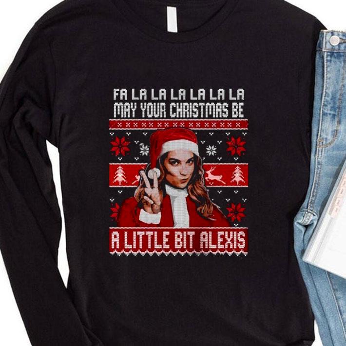 Funny Fa La La La May Your Christmas Be A Little Bit Alexis Rose Ugly shirt 1 Funny Fa La La La May Your Christmas Be A Little Bit Alexis Rose Ugly shirt