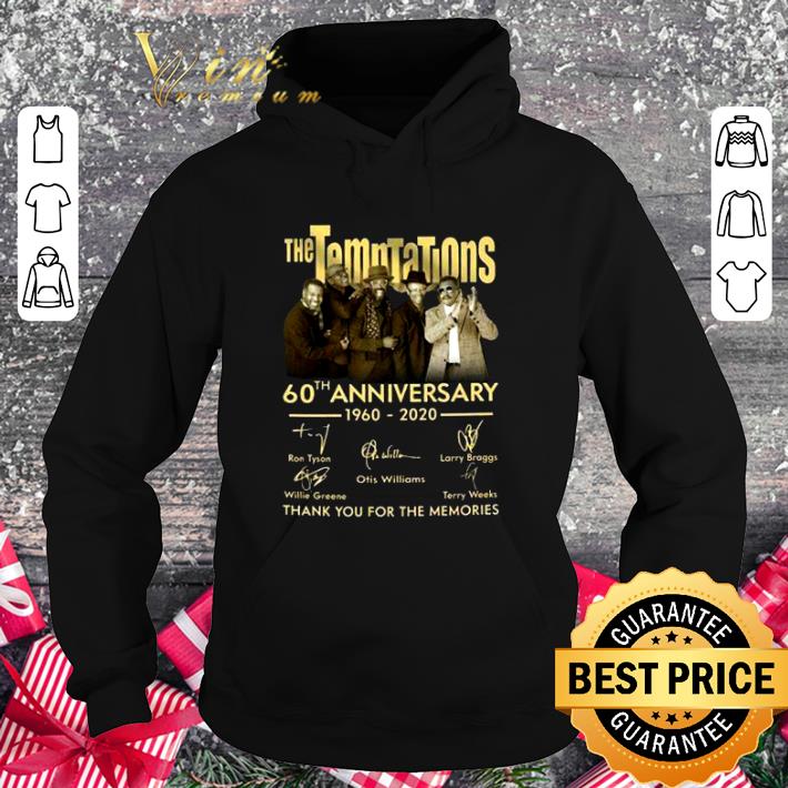 Official Thank You The Temptations 60th Anniversary 1960-2020 Signatures shirt