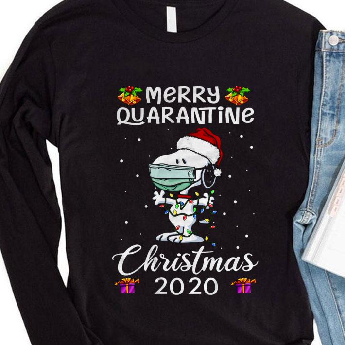 Awesome Coronavirus Snoopy Merry Quarantine Christmas 2020 shirt 1 Awesome Coronavirus Snoopy Merry Quarantine Christmas 2020 shirt