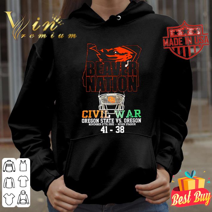 Premium Beaver Nation Civil War Oregon State Vs Oregon Ducks 41-38 shirt 1 Premium Beaver Nation Civil War Oregon State Vs Oregon Ducks 41-38 shirt