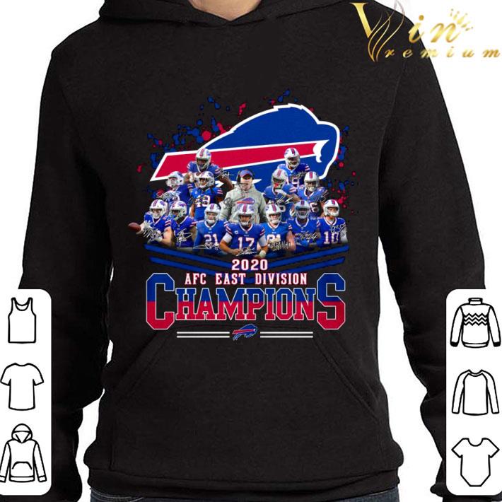 Buffalo Bills Signatures 2020 AFC East Division champions shirt 1 Buffalo Bills Signatures 2020 AFC East Division champions shirt