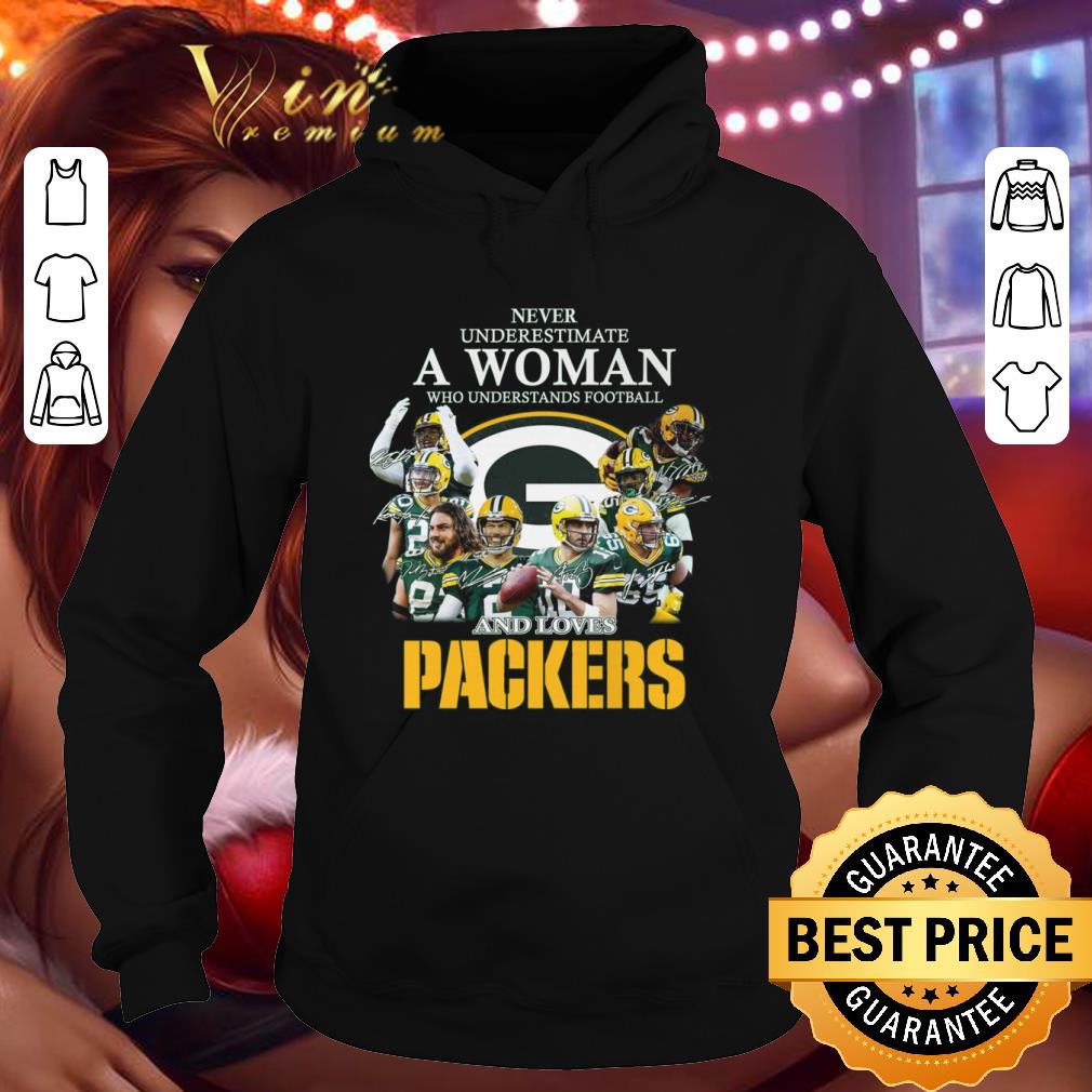 Original Green Bay Packers Signatures A Woman Who Understands Football shirt 1 Original Green Bay Packers Signatures A Woman Who Understands Football shirt