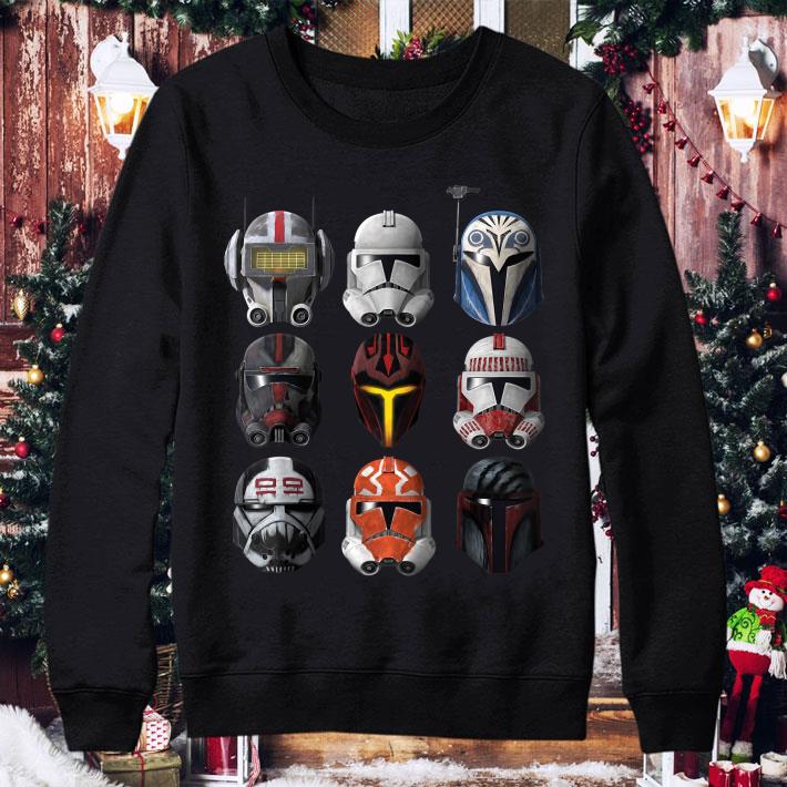Awesome Star Wars The Clone Wars Clone Helmets shirt