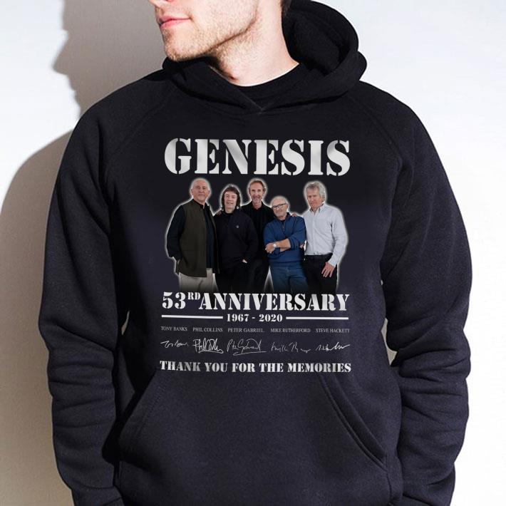 Original Genesis 53rd anniversary 1967-2020 thank you for the memories shirt 1 Original Genesis 53rd anniversary 1967-2020 thank you for the memories shirt