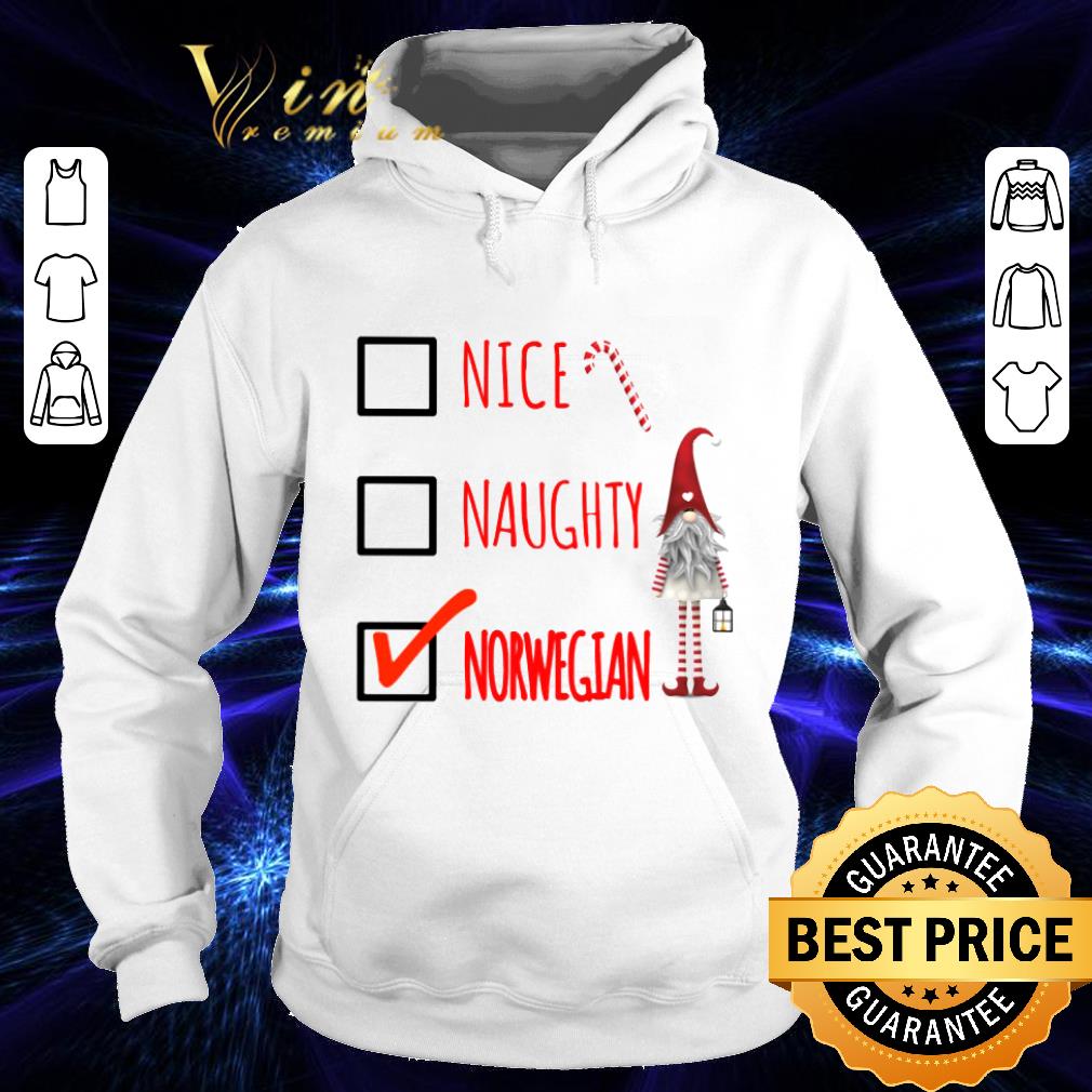 Premium Gnome Nice Naughty Norwegian Christmas shirt 1 Premium Gnome Nice Naughty Norwegian Christmas shirt
