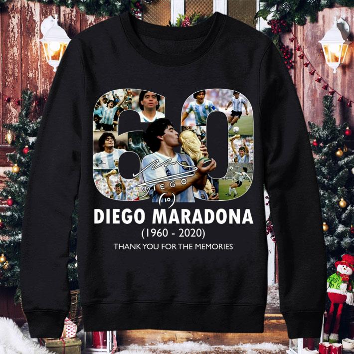 Awesome RIP Legend Diego Maradona 1960-2020 Thank You For The Memories shirt