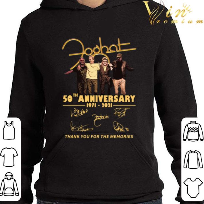 Foghat Band 50th Anniversary 1971-2021 Signatures shirt
