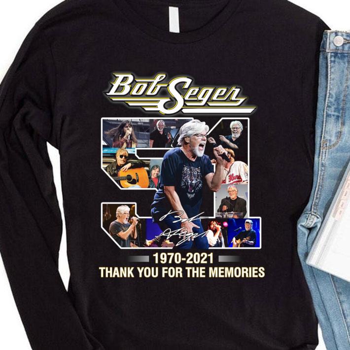 Awesome Bob Seger 51 Years 1970-2021 Signature Thank You Memories shirt 1 Awesome Bob Seger 51 Years 1970-2021 Signature Thank You Memories shirt