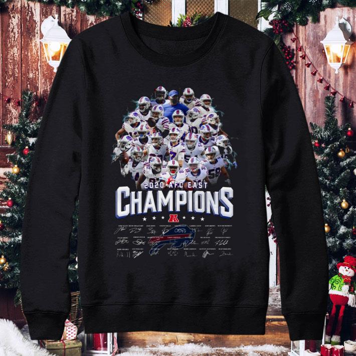 Buffalo Bills NFL 2020 AFC East Champions Signatures shirt 1 Buffalo Bills NFL 2020 AFC East Champions Signatures shirt