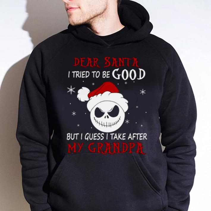 Premium Mickey Jack Skellington Dear Santa I Tried To Be Good My Grandpa shirt 1 Premium Mickey Jack Skellington Dear Santa I Tried To Be Good My Grandpa shirt