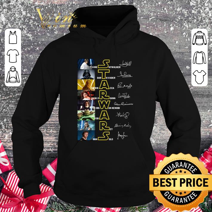 Original Star Wars Characters Signatures Luke Skywalker Darth Vader Leia shirt 1 Original Star Wars Characters Signatures Luke Skywalker Darth Vader Leia shirt