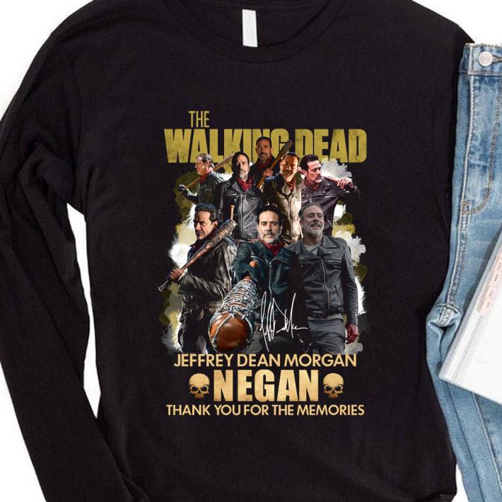 Awesome Negan The Walking Dead Tv Series Jeffrey Dean Morgan Signature shirt