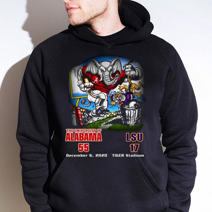 Original The university of Alabama 55 december 6 2020 tiger stadium shirt