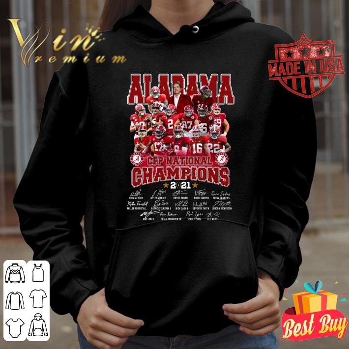 Awesome Team Alabama Football CFP national champions 2021 signatures shirt 1 Team Alabama Football CFP national champions 2021 signatures shirt