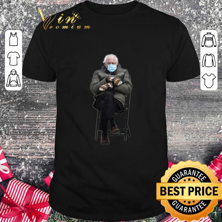 Best Bernie Sanders Sitting In Chair Inauguration Funny Meme shirt 2