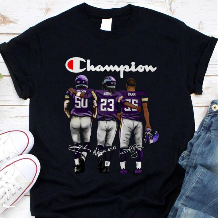 Logo Champion Minnesota Vikings Signatures shirt 1