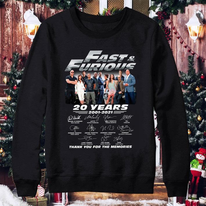 Awesome All character Fast & Furious 20 Years 2001-2021 Signatures Thank You For The Memories shirt 1 Awesome All character Fast & Furious 20 Years 2001-2021 Signatures Thank You For The Memories shirt