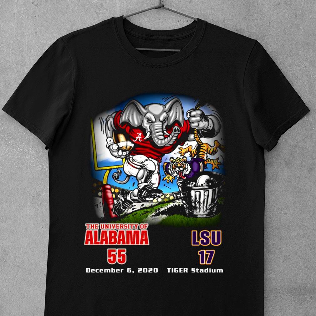Awesome The university of Alabama 55 december 6 2020 tiger stadium shirt 2