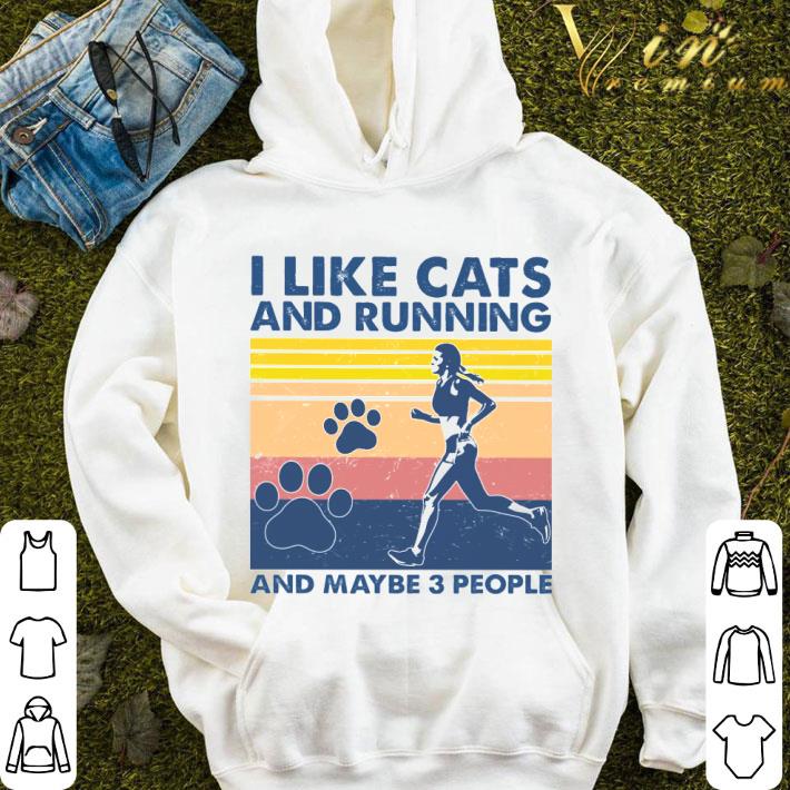 Vintage I Like Cats And Running And Maybe 3 People shirt 1 Vintage I Like Cats And Running And Maybe 3 People shirt