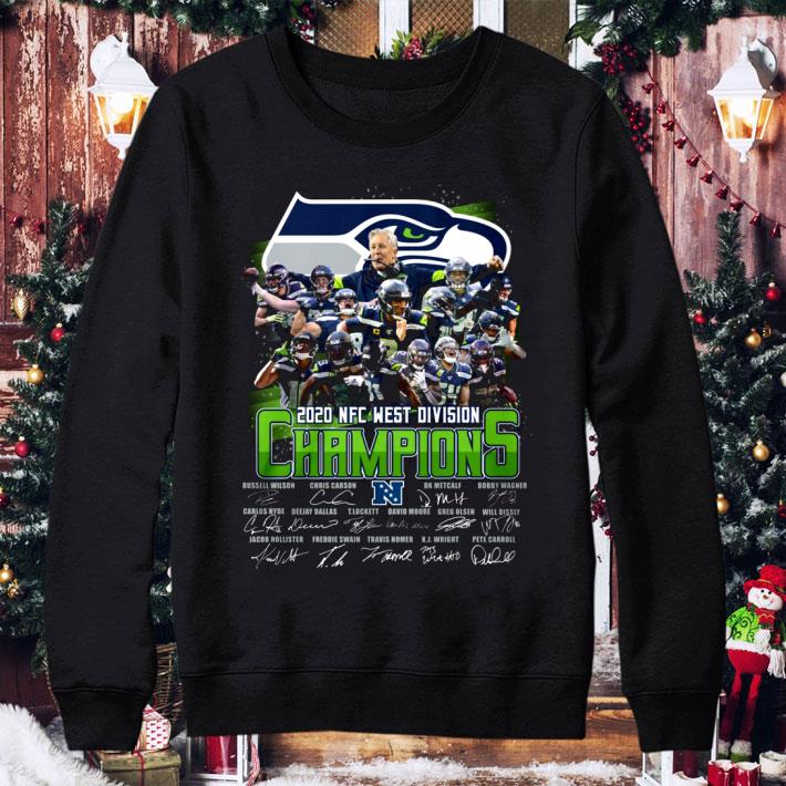 Funny Seattle Seahawks Team Players 2020 NFC West Division Champions shirt 1 Funny Seattle Seahawks Team Players 2020 NFC West Division Champions shirt