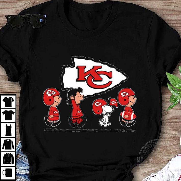 Official Kansas City Chiefs Snoopy Charlie Brown Super Bowl Peanuts Shirt 4