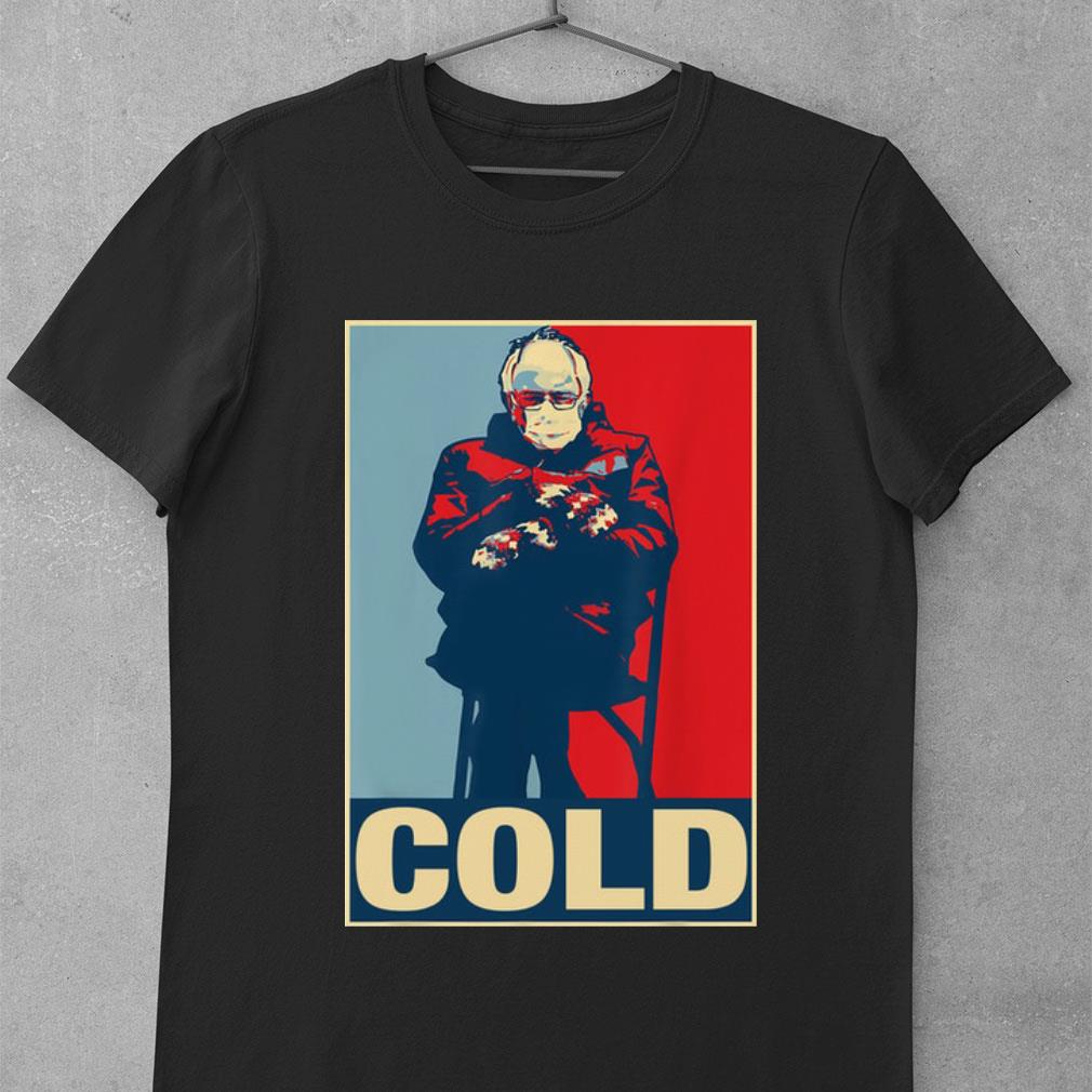 Funny Bernie Sanders's Inauguration Mittens Cold Art Vintage Shirt 3