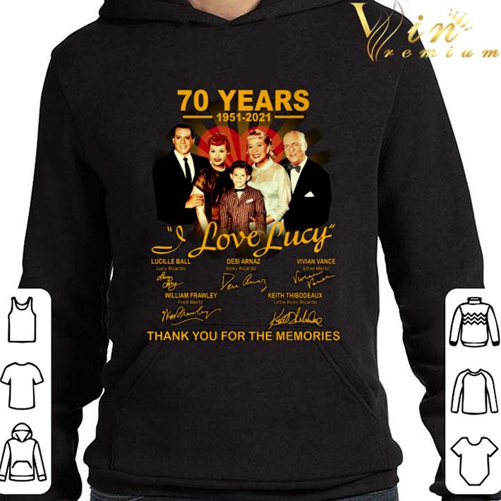 I Love Lucy 70 years 1951-2021 signatures thank you for the memories shirt 1 I Love Lucy 70 years 1951-2021 signatures thank you for the memories shirt