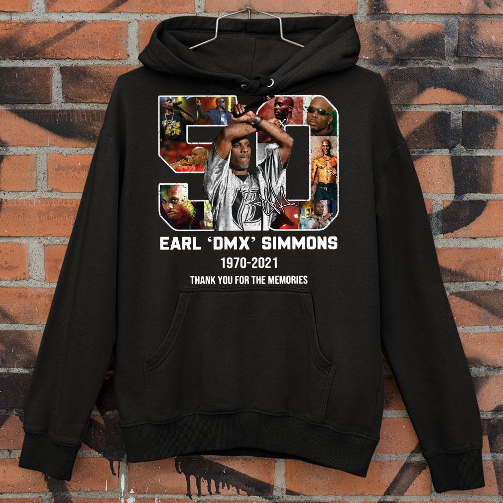 Original Earl DMX Simmons 1970-2021 Signature Thank You For The Memories shirt 1 Earl DMX Simmons 1970-2021 Signature Thank You For The Memories shirt
